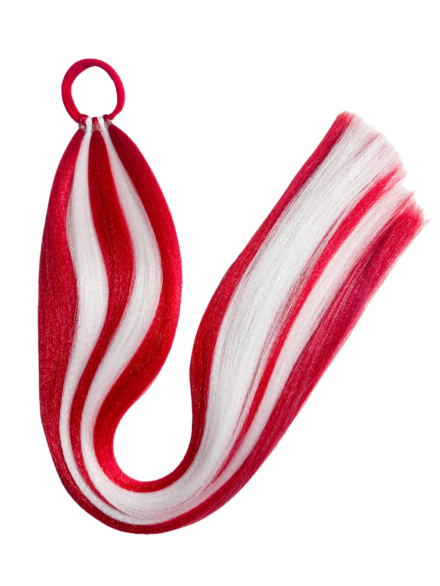 Red/White sports team braid