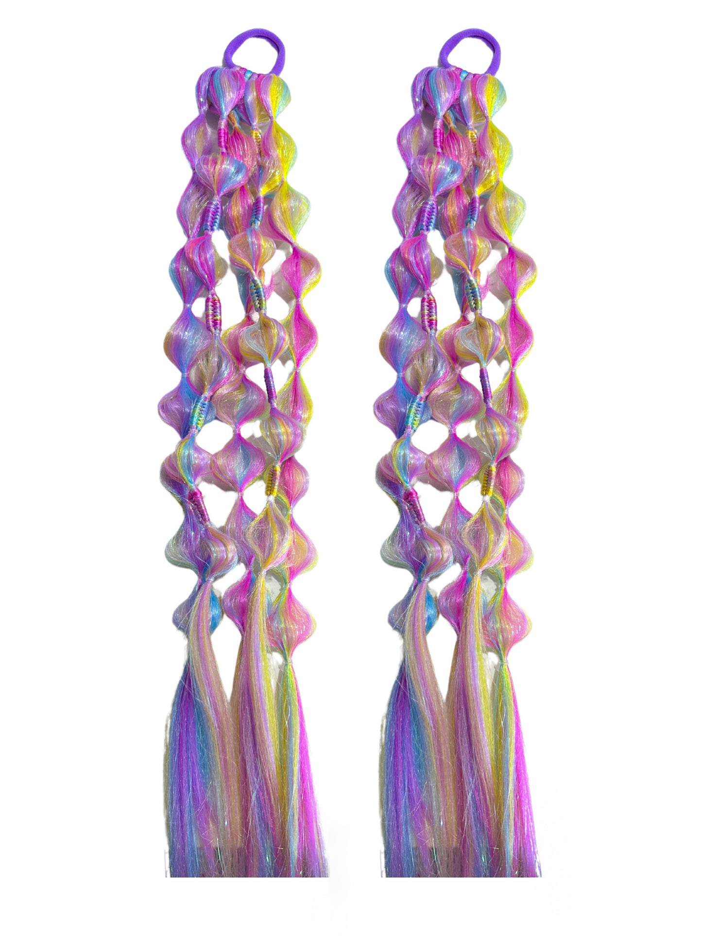 Electric Poppy Bubble Ponytail Set