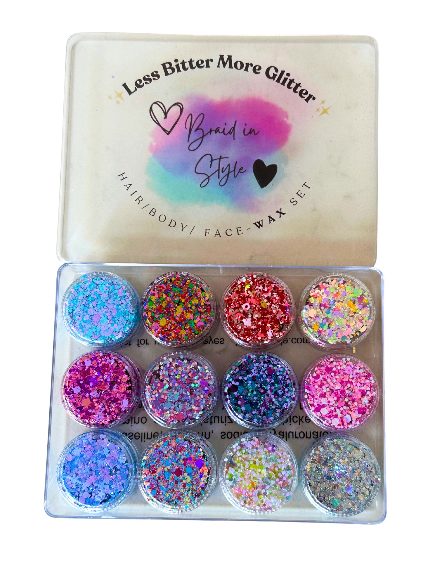 ✨NEW Less Bitter More Glitter 12x 5ml WAX set