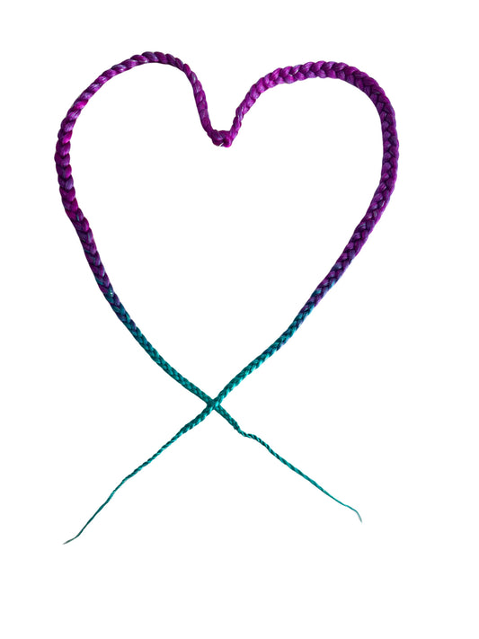 Mermaid clip in fringe braids