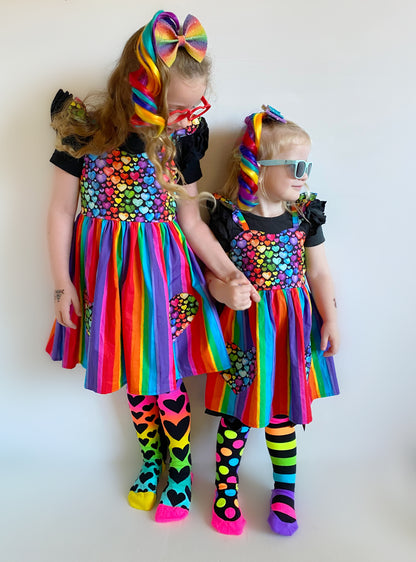 Rainbow Trolls MINI curled ponytail set