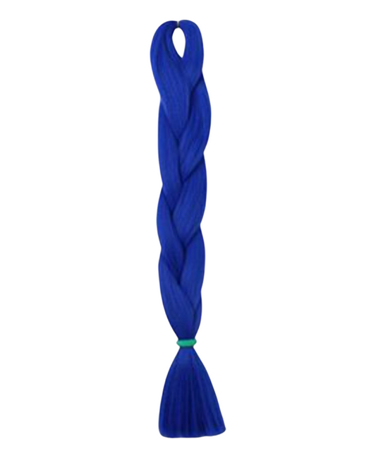 Blue Braiding hair