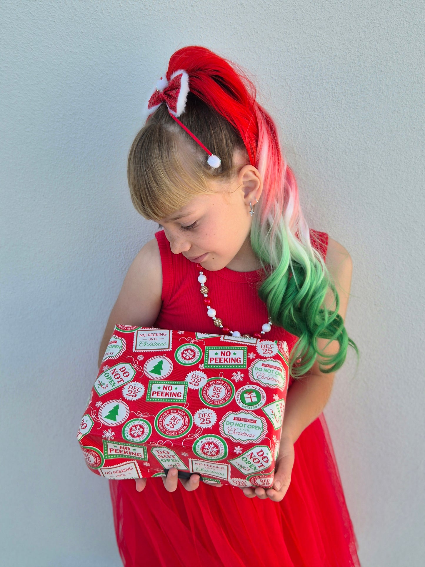 Festive princess ponytail