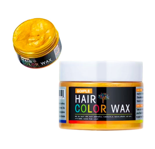 Coloured hair wax - Yellow/Gold 40g tub