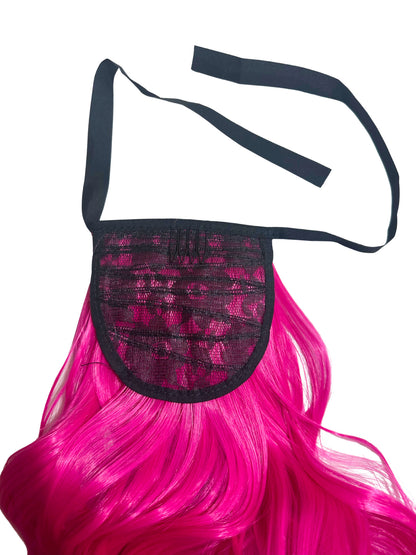 Pretty in pink princess ponytail
