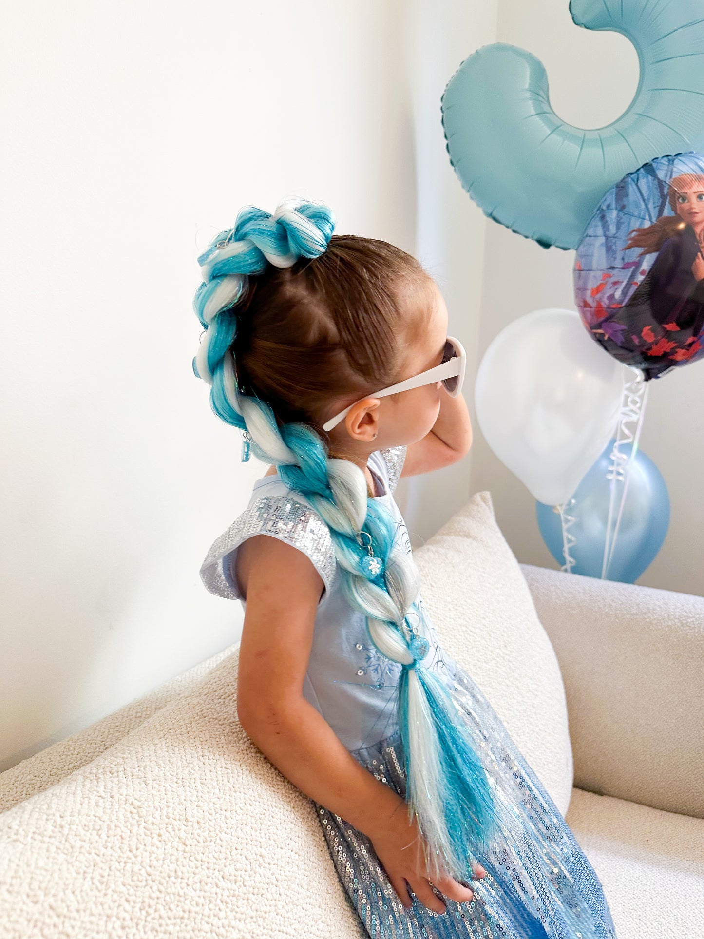 New✨ Snow Queen Dragon Bling Ponytail