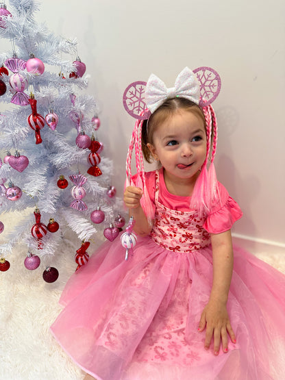 Pink Snow Queen MINI Pre-braided 30cm set