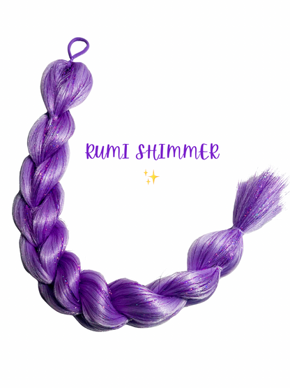 Rumi Shimmer Dragon braid ponytail (pre-order due in 2-3 weeks) *please note if you order other items they will all be shipped at once, when this product is restocked.