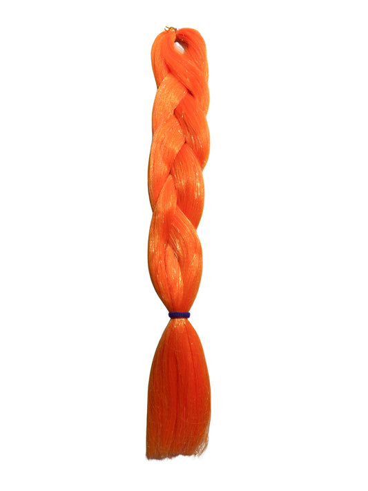 Orange shimmer Braiding hair