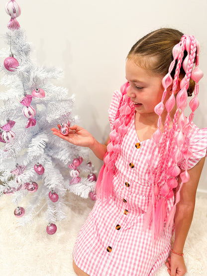 Merry Pink-mas bubble braid set