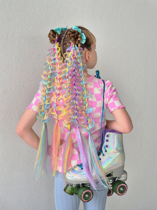 Electric Poppy Butterfly Braid Set