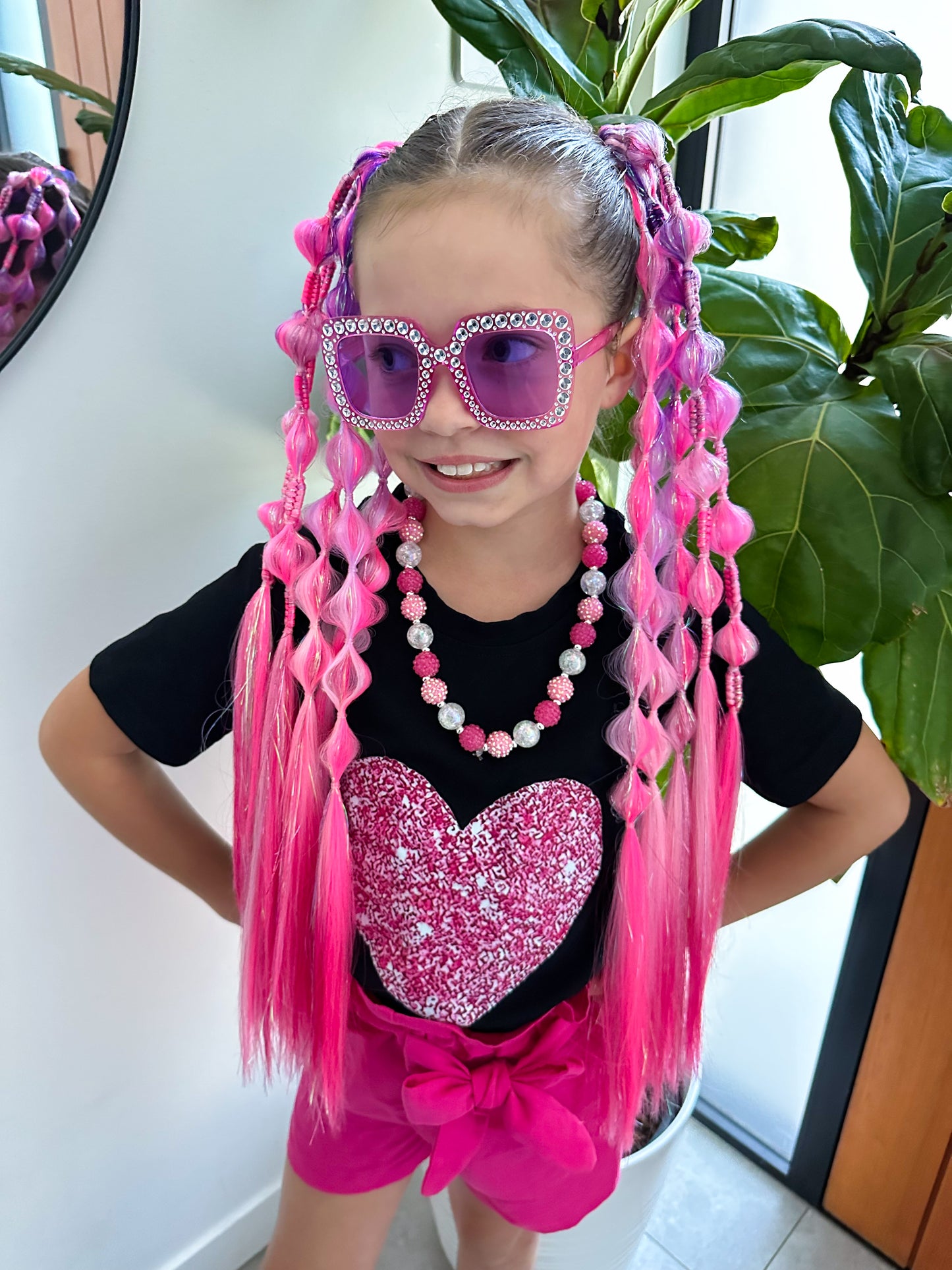 Sapphire Bubble Ponytail Set