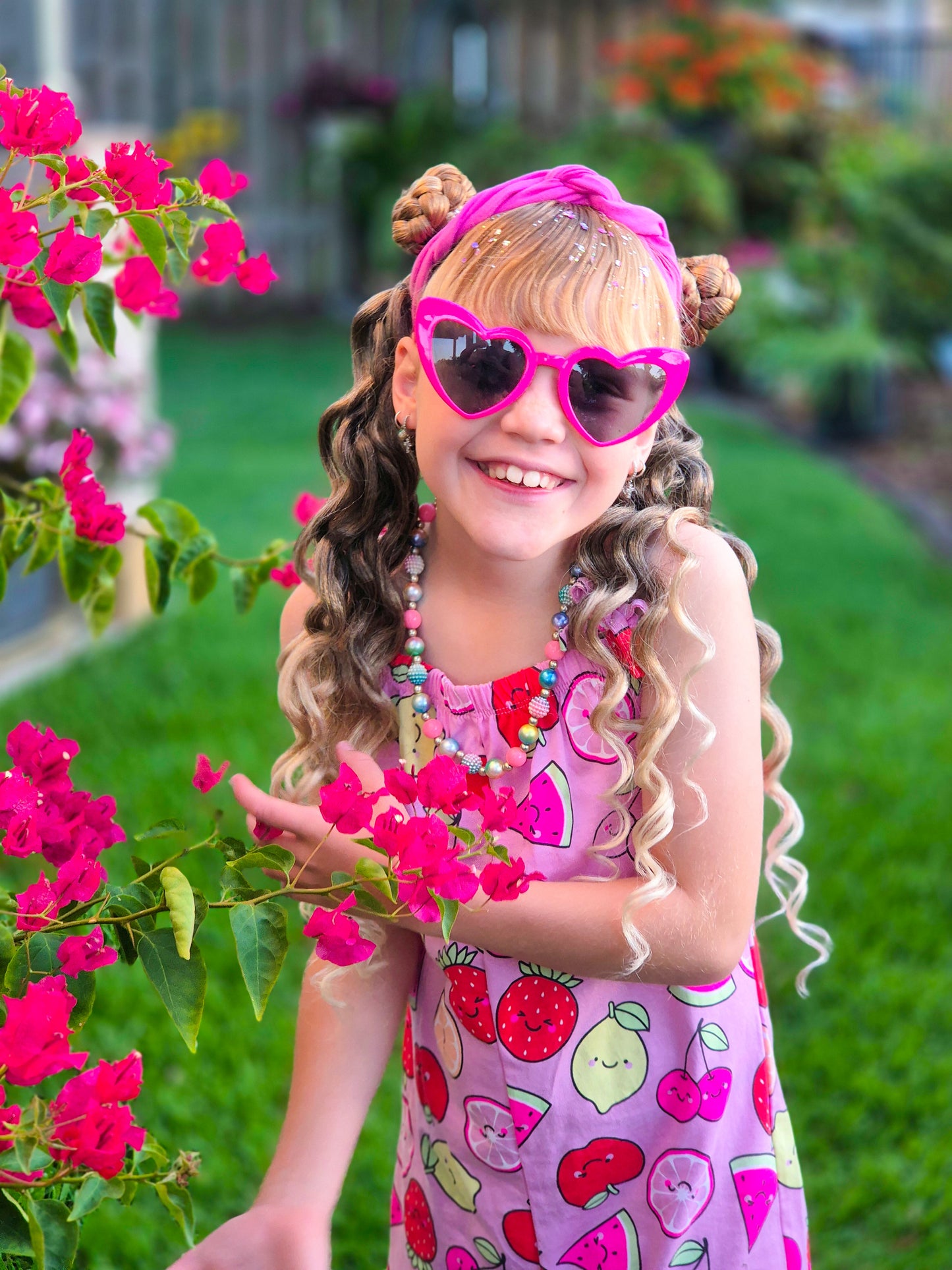 Hazelnut Ombrè Mermaid curl ponytail set