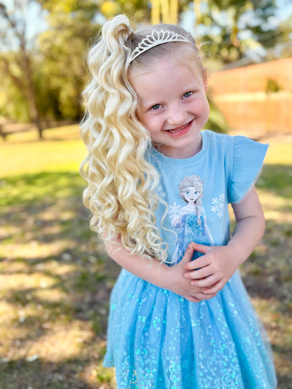 Vanilla Mermaid curl ponytail set