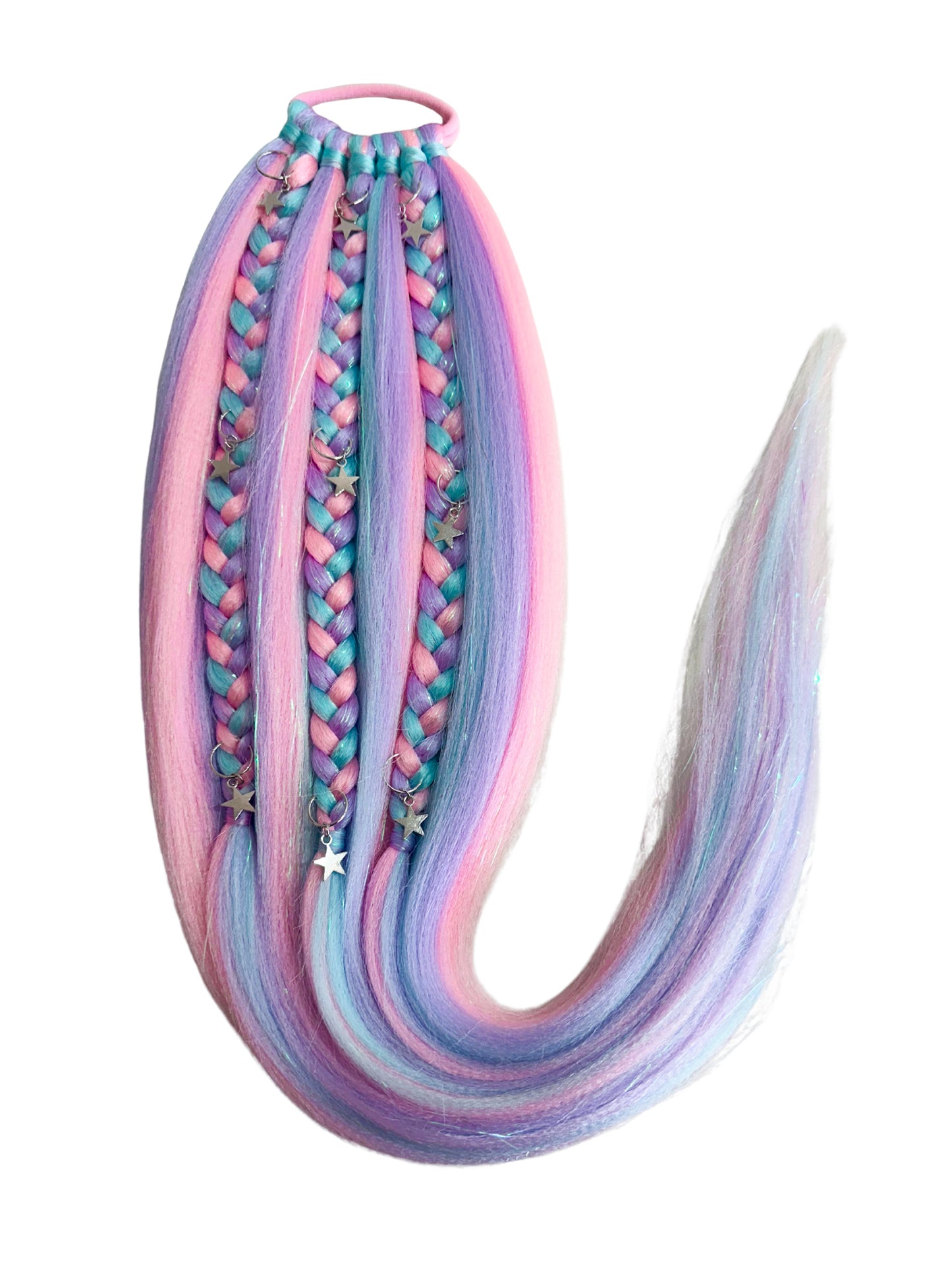 Cotton Candy Bling Queen Ponytail