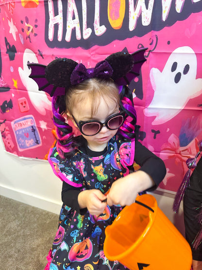 Halloween Queen curled mini ponytail set