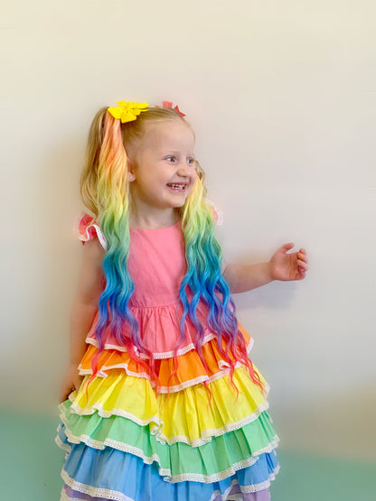 Rainbow Diva mermaid ponytail set