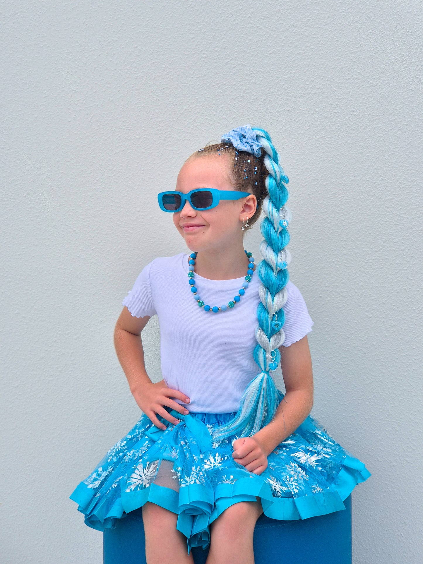 New✨ Snow Queen Dragon Bling Ponytail