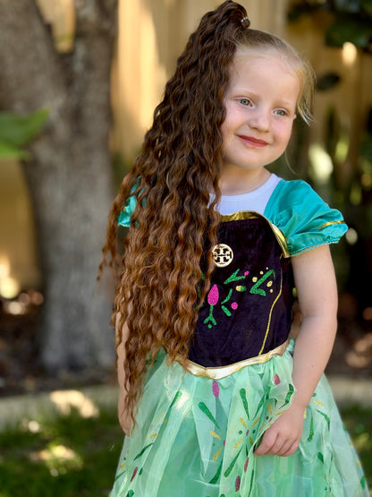 Chestnut mermaid ponytail set