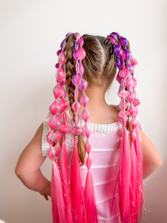 Sapphire Bubble Ponytail Set