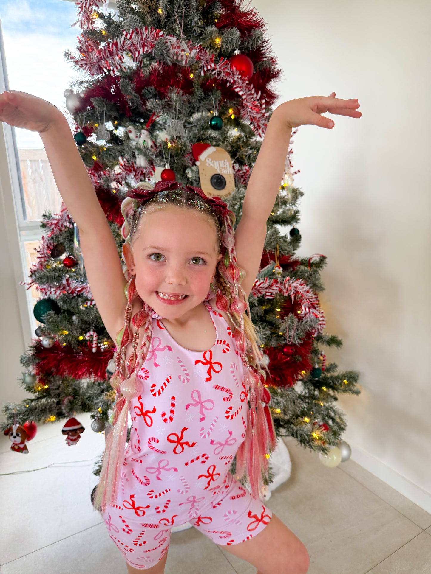 Christmas Candy-land bubble braid set