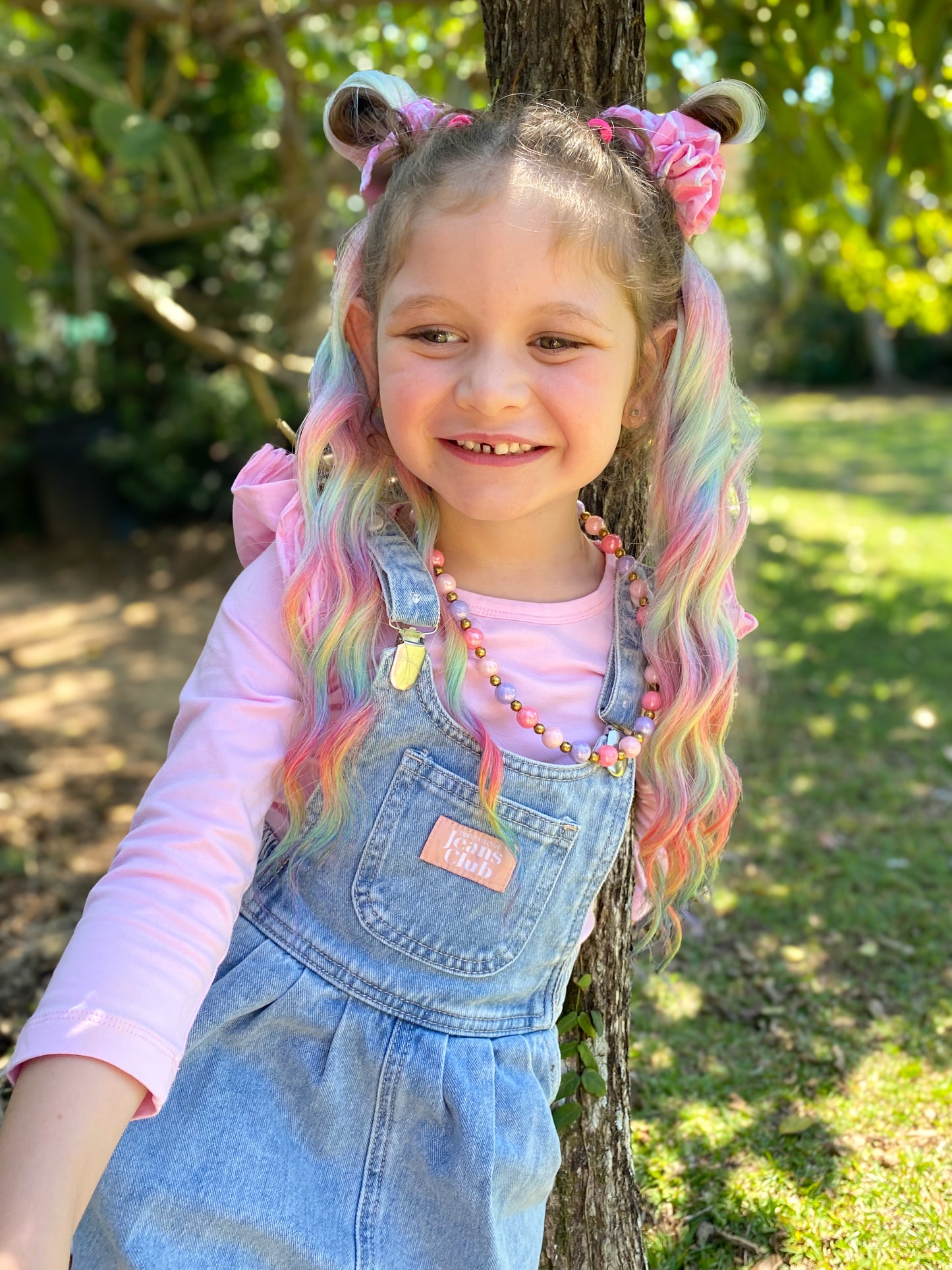 Rainbow Graffiti mermaid ponytail set