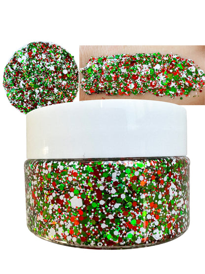 Candy Cane Glitter Gel