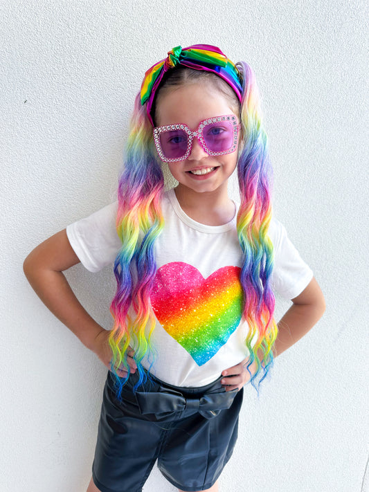 Rainbow Phoenix mermaid wave ponytail set