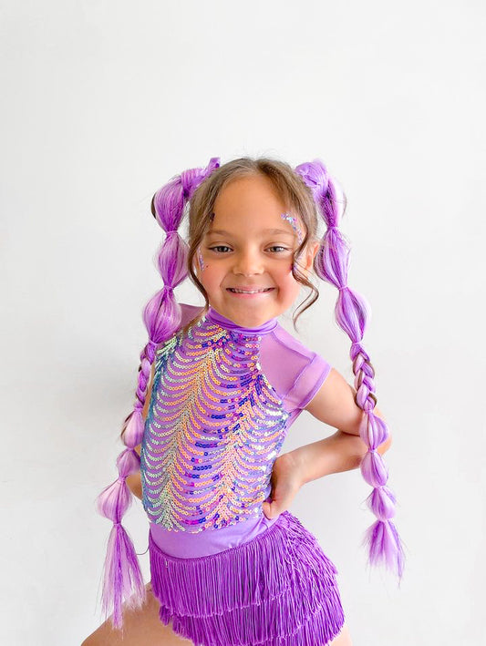 Purple Shimmer Braid Set
