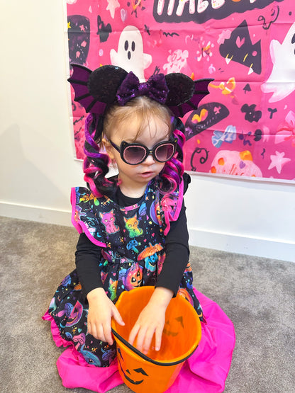 Halloween Queen curled mini ponytail set