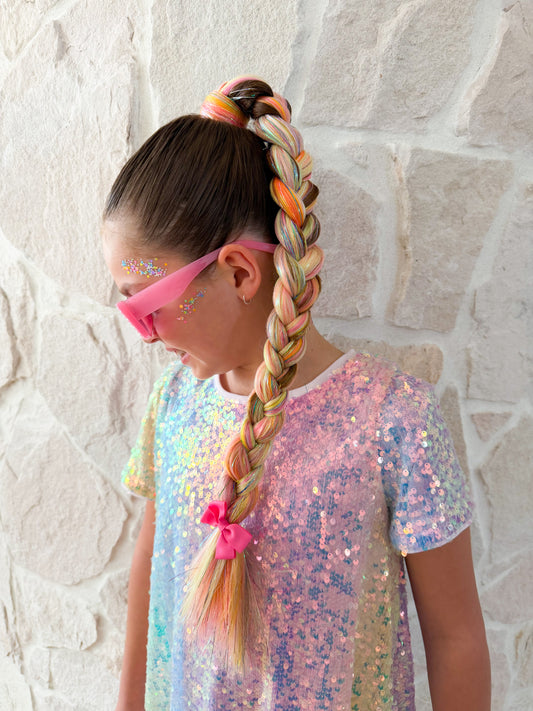 Ultra Luxe mermaid ponytail- Disco Diva