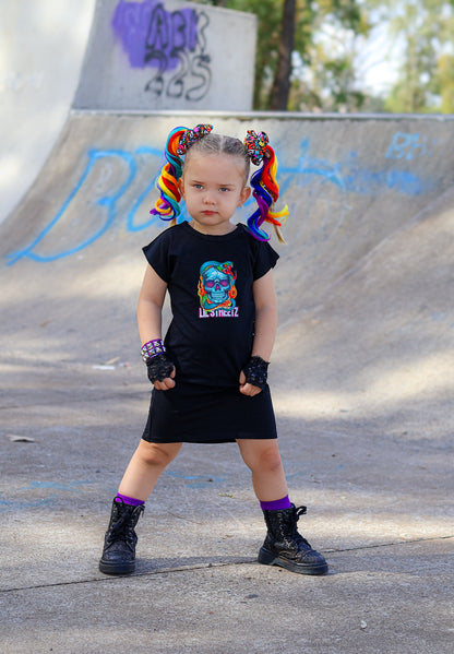 Rainbow MINI curled ponytail set