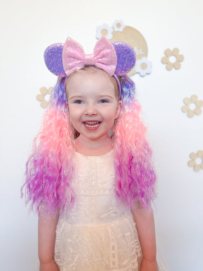Purple and Pink Pastel Princess headband