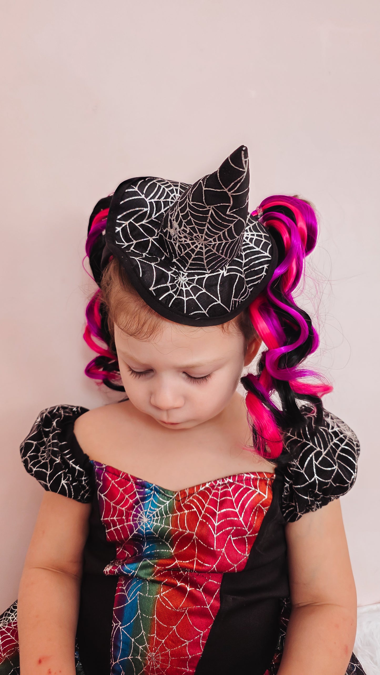 Halloween Queen curled mini ponytail set