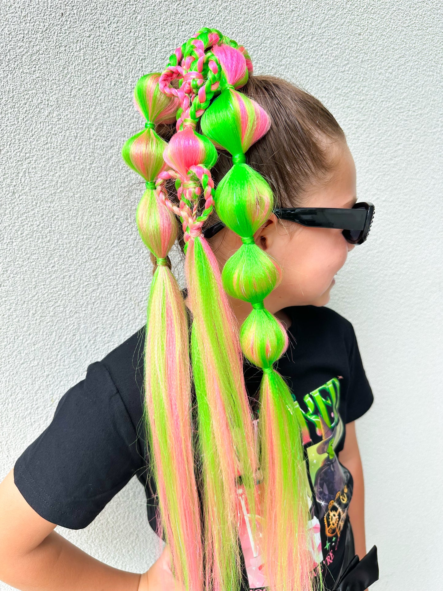 Wicked LED Light Up Heart Bubble Ponytail