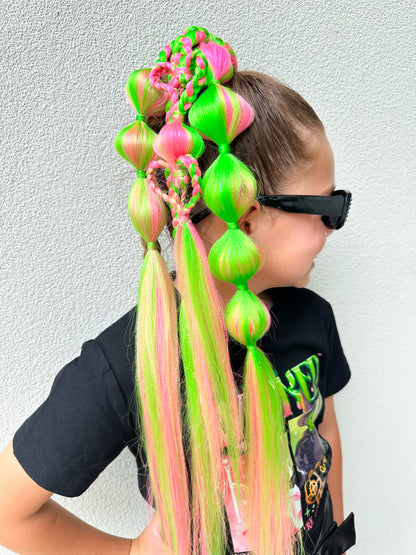 Wicked LED Light Up Heart Bubble Ponytail