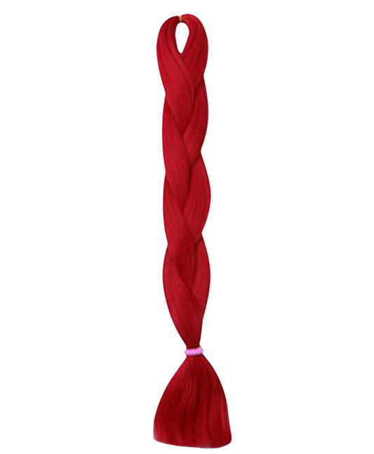 Red Braiding hair