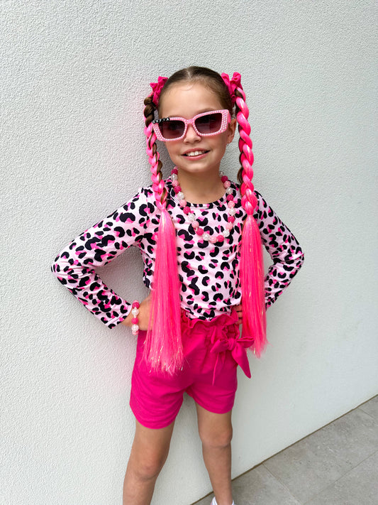 Malibu Pink shimmer braid set