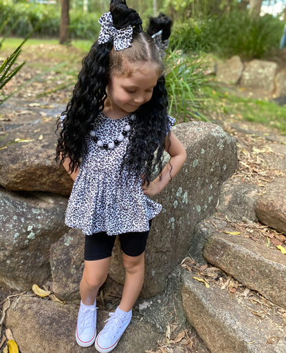 Black Noir mermaid ponytail set