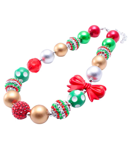 Christmas bubble necklace