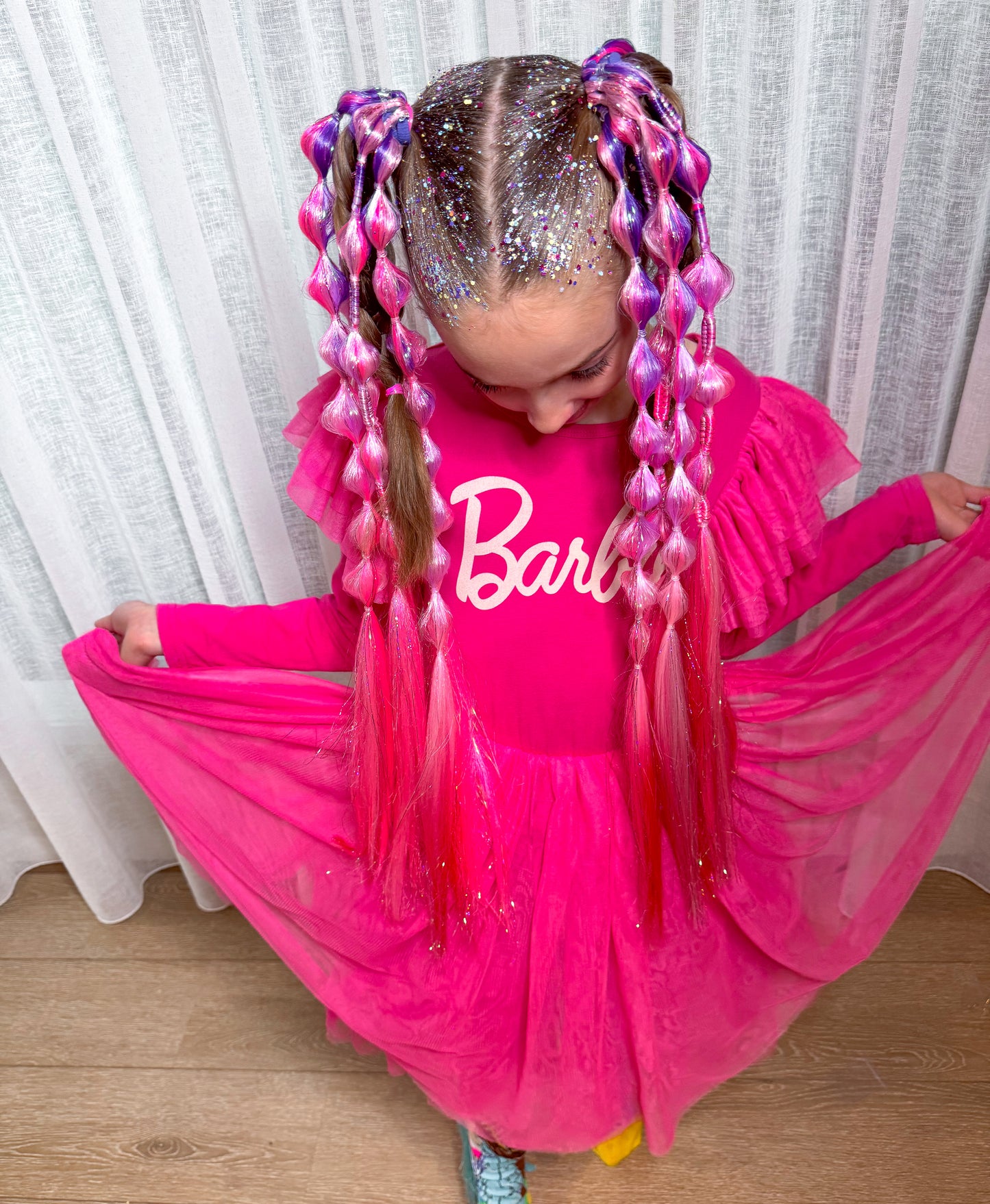 Sapphire Bubble Ponytail Set