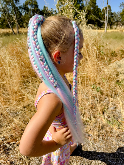 Cotton Candy Bling Queen Ponytail