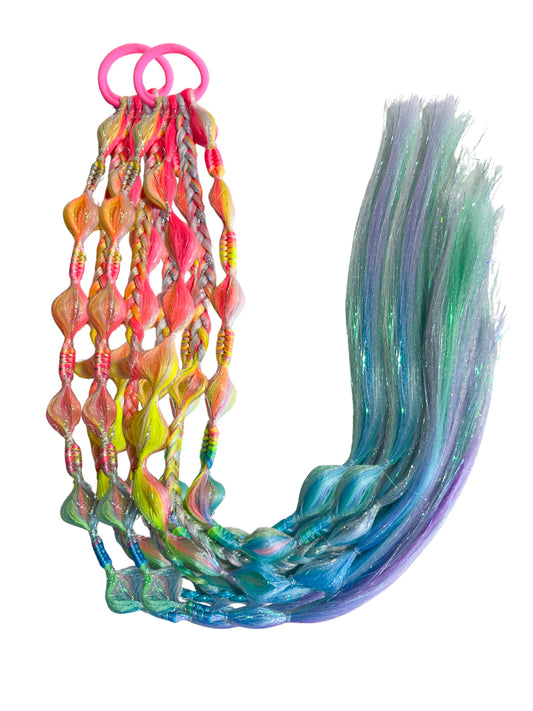 Unicorn Ombrè Bubble Ponytail Set