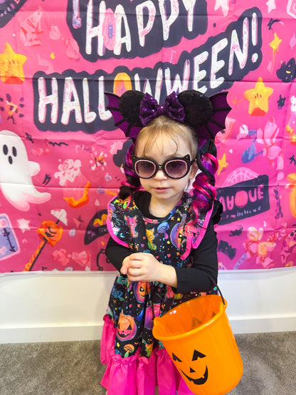 Halloween Queen curled mini ponytail set