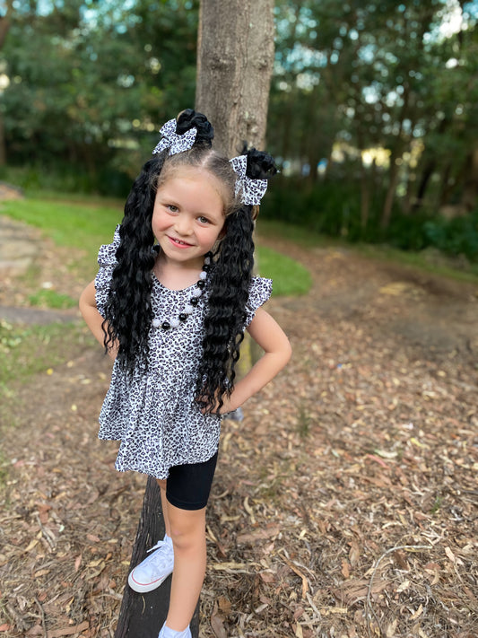 Black Noir mermaid ponytail set