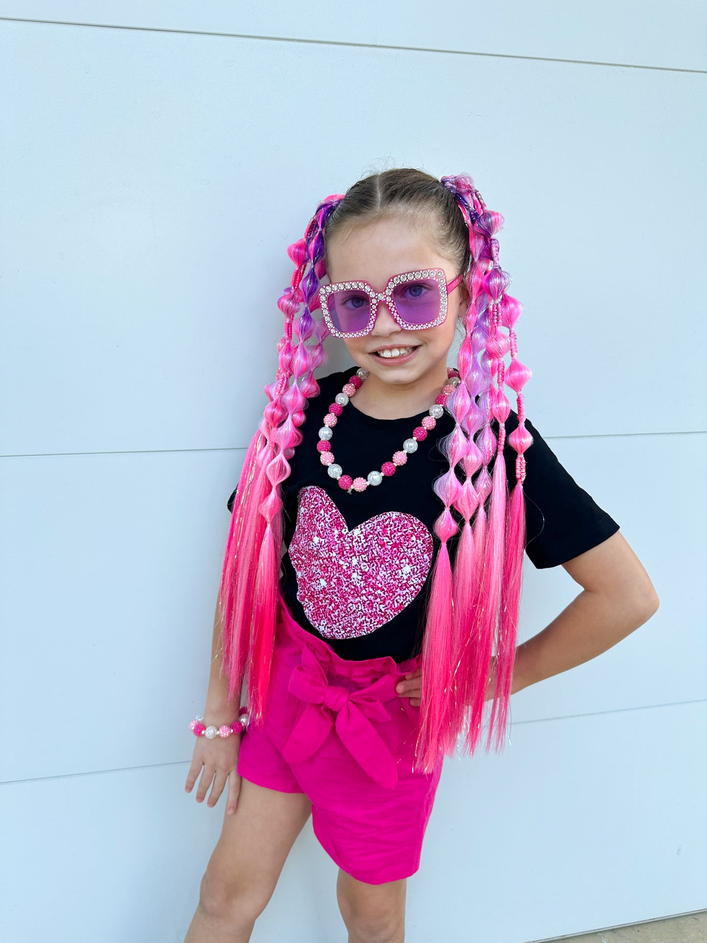 Sapphire Bubble Ponytail Set