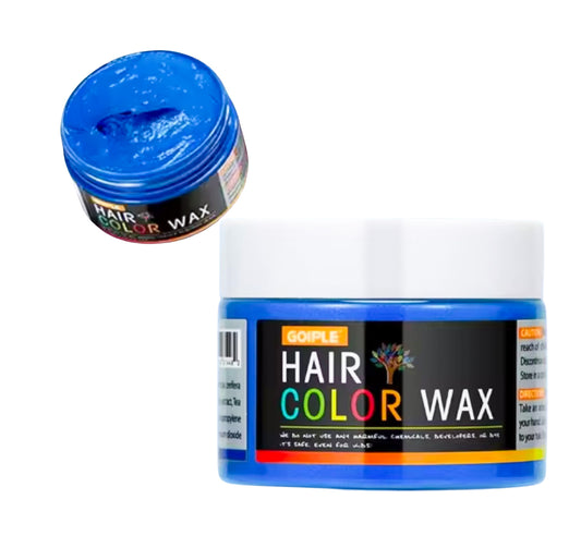 Coloured hair wax - Blue 140g tub