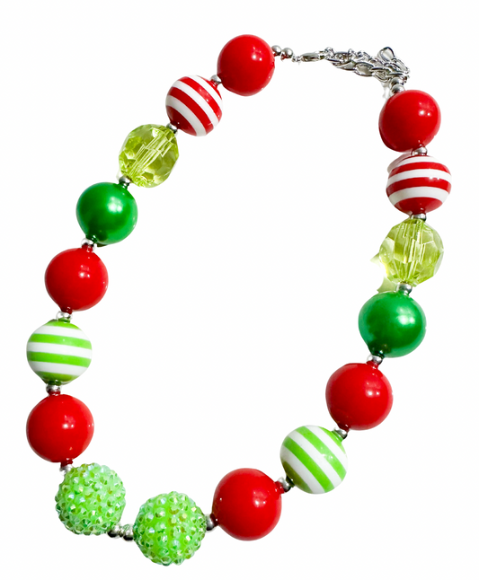 Merry Grinchmas bubble necklace