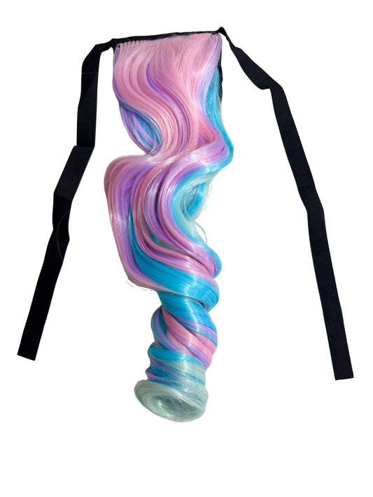 Cotton Candy princess ponytail