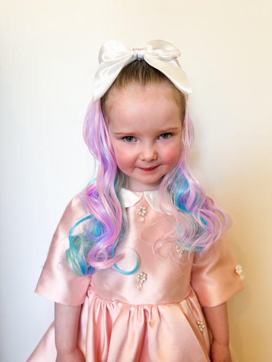 Cotton Candy princess ponytail